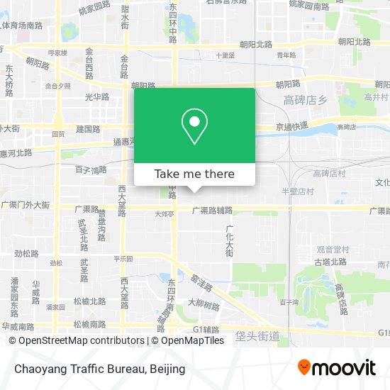 Chaoyang Traffic Bureau map
