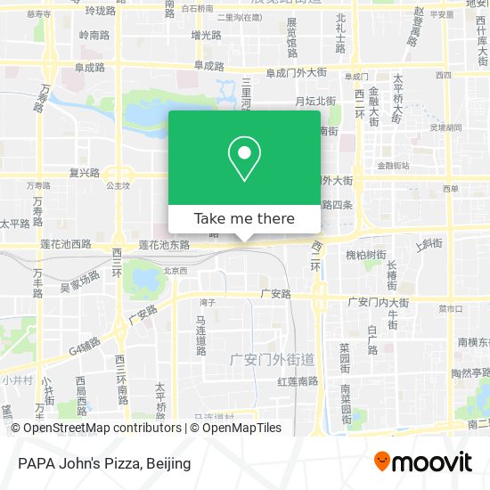 PAPA John's Pizza map