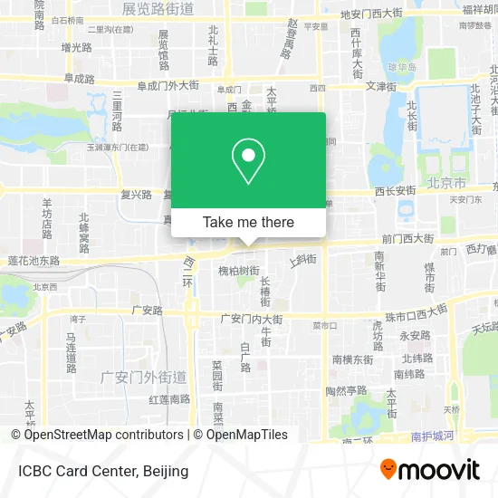 ICBC Card Center map