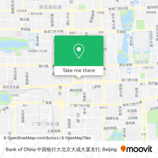 Bank of China 中国银行大北京大成大厦支行 map