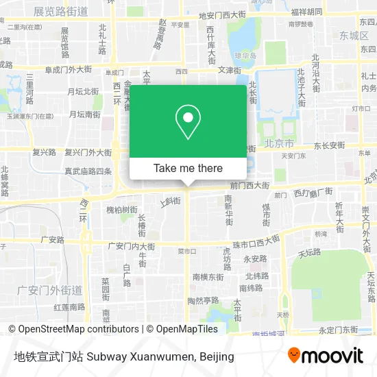 地铁宣武门站 Subway Xuanwumen map