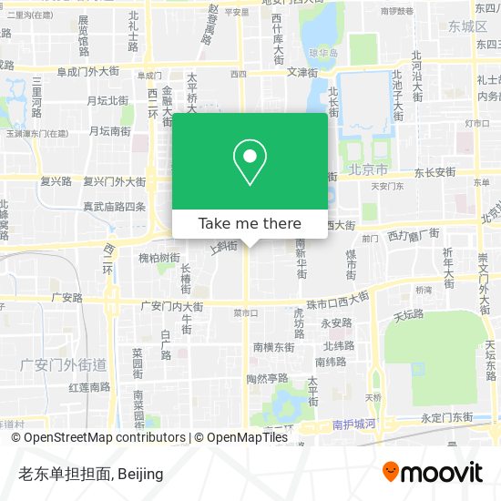 老东单担担面 map
