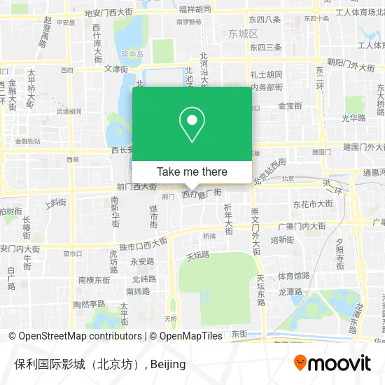 保利国际影城（北京坊） map