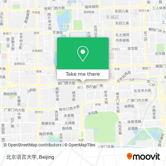 北京语言大学 map