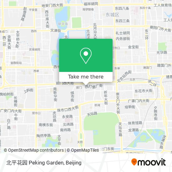 北平花园 Peking Garden map