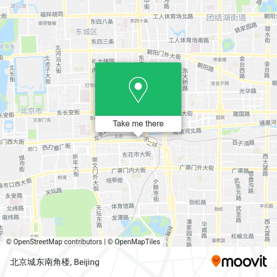 北京城东南角楼 map