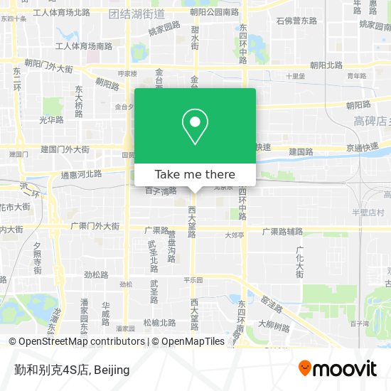 勤和别克4S店 map
