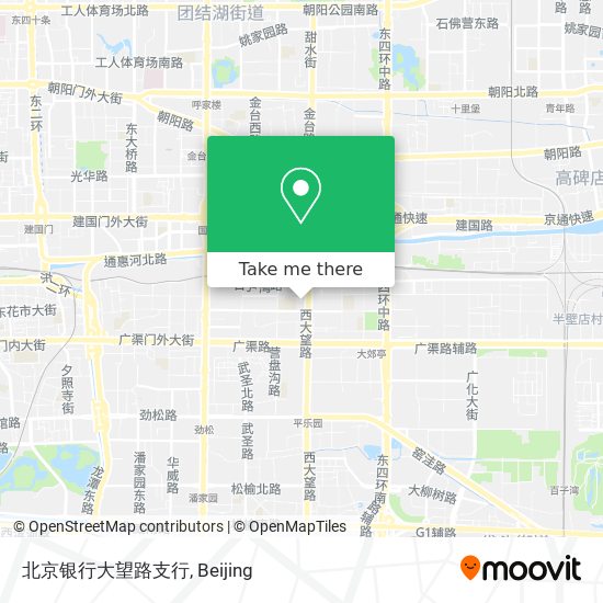 北京银行大望路支行 map