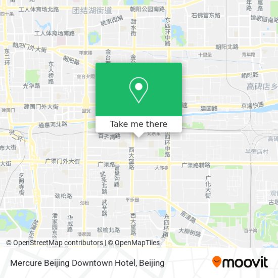 Mercure Beijing Downtown Hotel map