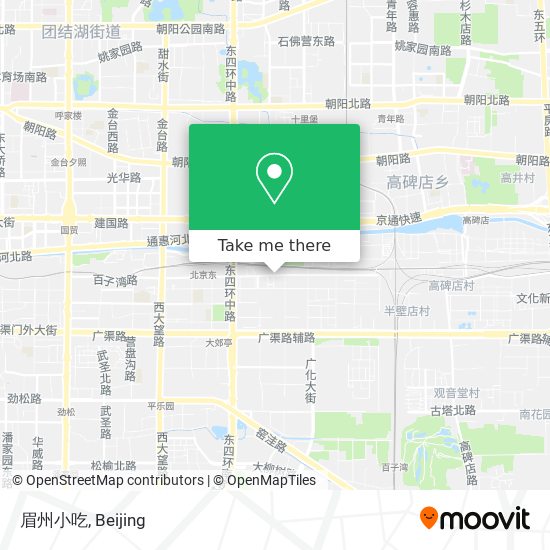 眉州小吃 map