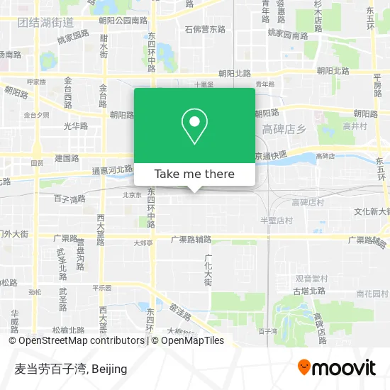 麦当劳百子湾 map