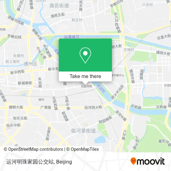 运河明珠家园公交站 map