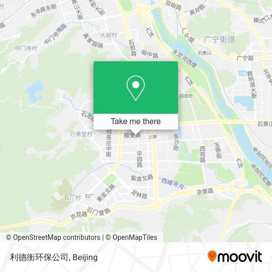利德衡环保公司 map