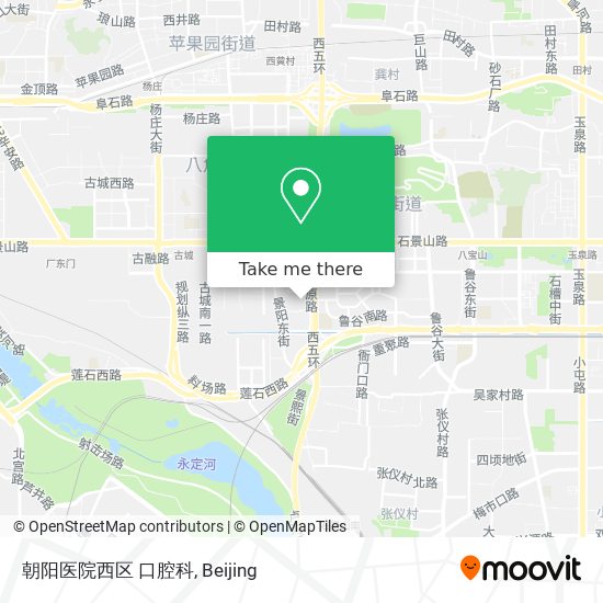 朝阳医院西区 口腔科 map