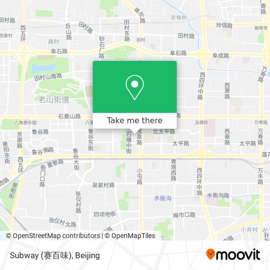 Subway (赛百味) map