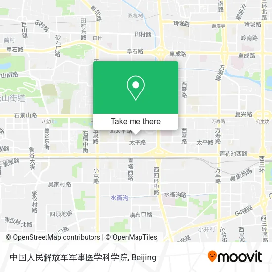 中国人民解放军军事医学科学院 map