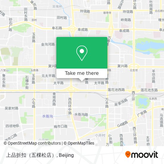 上品折扣（五棵松店） map