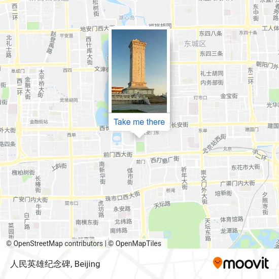 人民英雄纪念碑 map