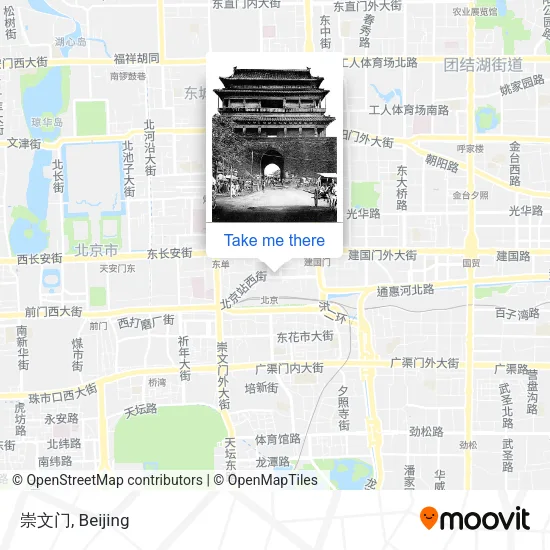 崇文门 map