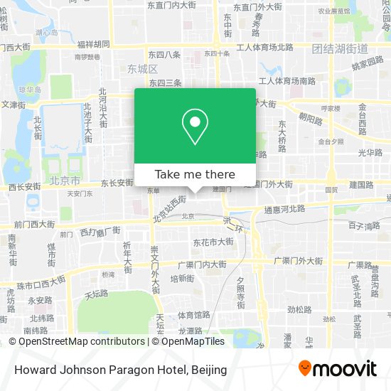 Howard Johnson Paragon Hotel map