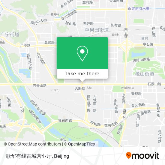 歌华有线古城营业厅 map