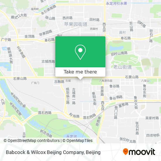 Babcock & Wilcox Beijing Company map