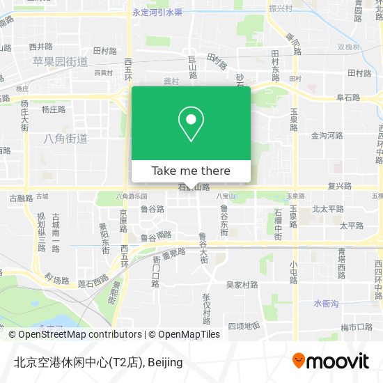 北京空港休闲中心(T2店) map