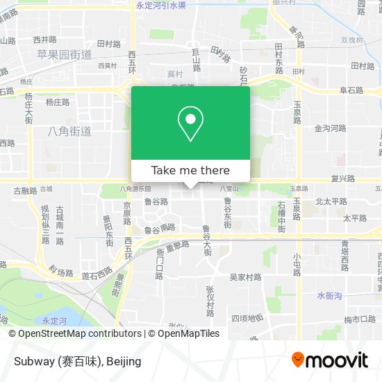 Subway (赛百味) map