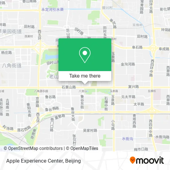 Apple Experience Center map