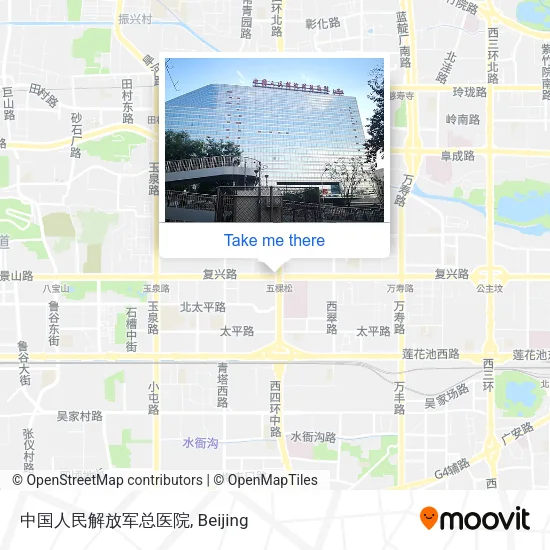 中国人民解放军总医院 map