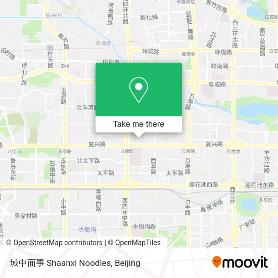 城中面事 Shaanxi Noodles map