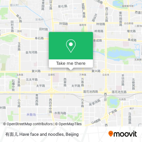 有面儿 Have face and noodles map