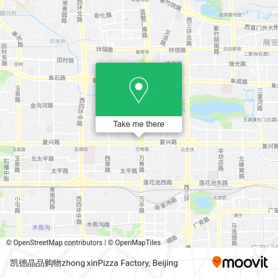 凯德晶品购物zhong xinPizza Factory map