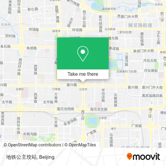 地铁公主坟站 map