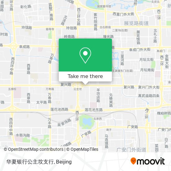 华夏银行公主坟支行 map