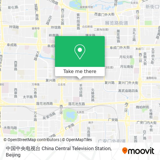 中国中央电视台 China Central Television Station map