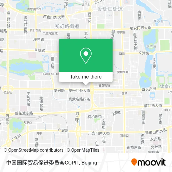 中国国际贸易促进委员会CCPIT map