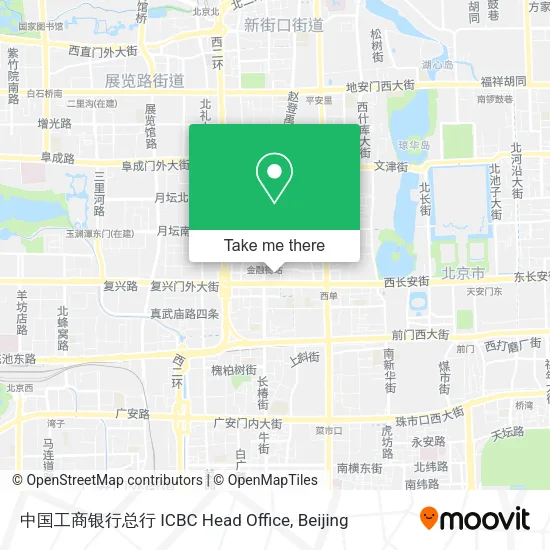 中国工商银行总行 ICBC Head Office map