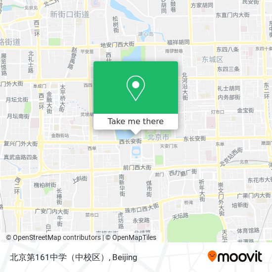 北京第161中学（中校区） map