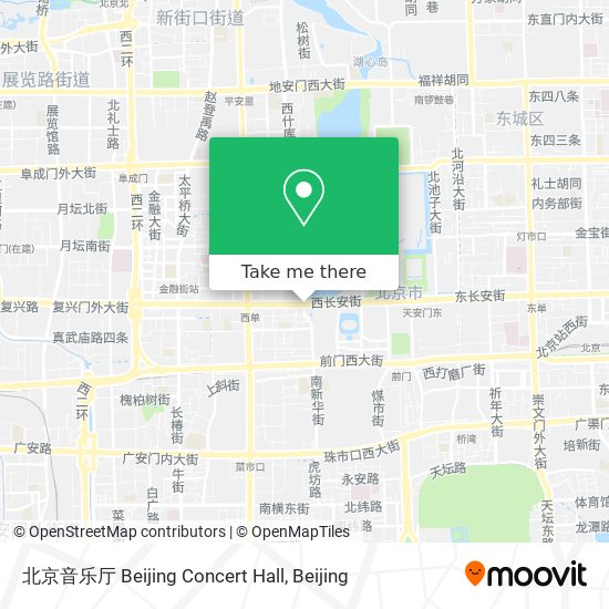 北京音乐厅 Beijing Concert Hall map