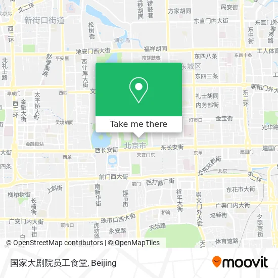 国家大剧院员工食堂 map