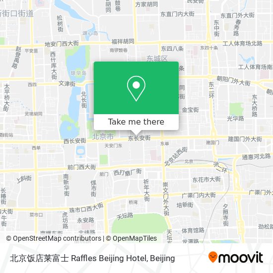 北京饭店莱富士 Raffles Beijing Hotel map