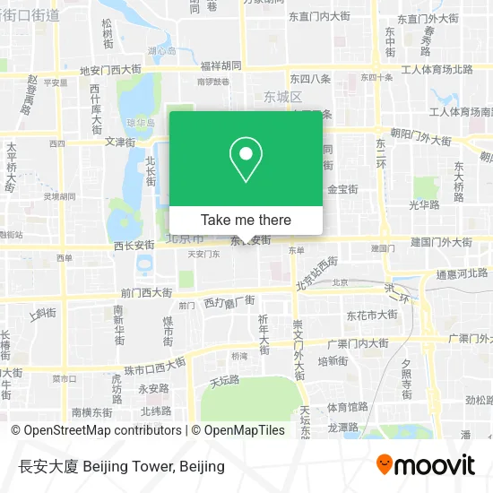 長安大廈 Beijing Tower map