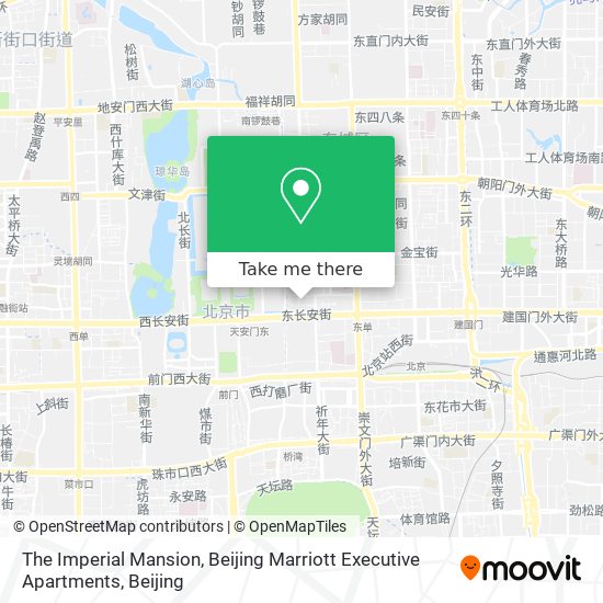 The Imperial Mansion, Beijing Marriott Executive Apartments map