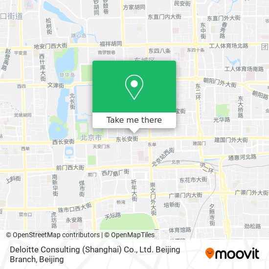 Deloitte Consulting (Shanghai) Co., Ltd. Beijing Branch map