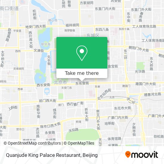 Quanjude King Palace Restaurant map