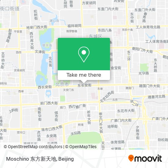 Moschino 东方新天地 map