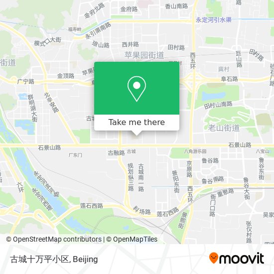 古城十万平小区 map
