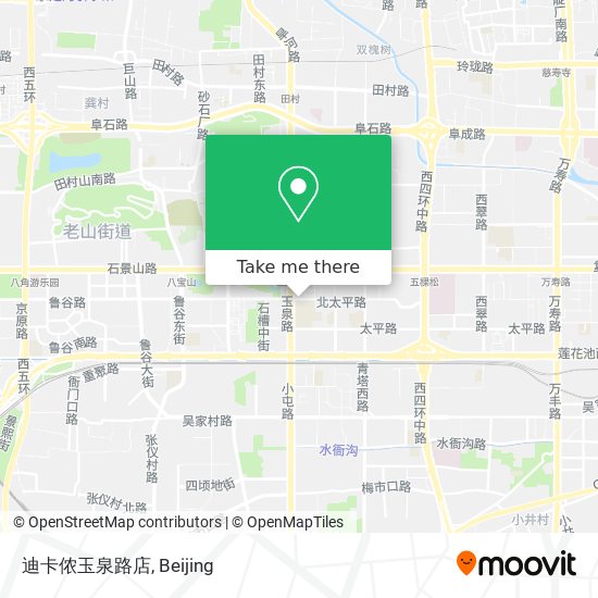 迪卡侬玉泉路店 map