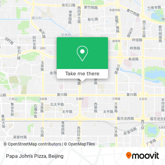 Papa John's Pizza map